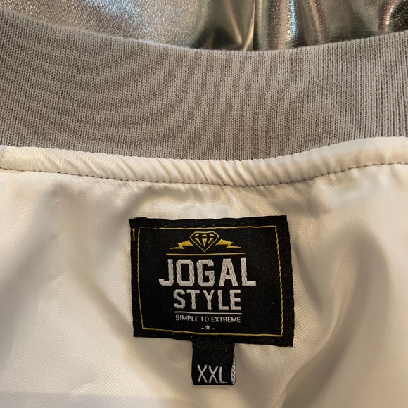 Jogal Style Metallic Silver and Gold Women's Jacket - Picture 5 of 6